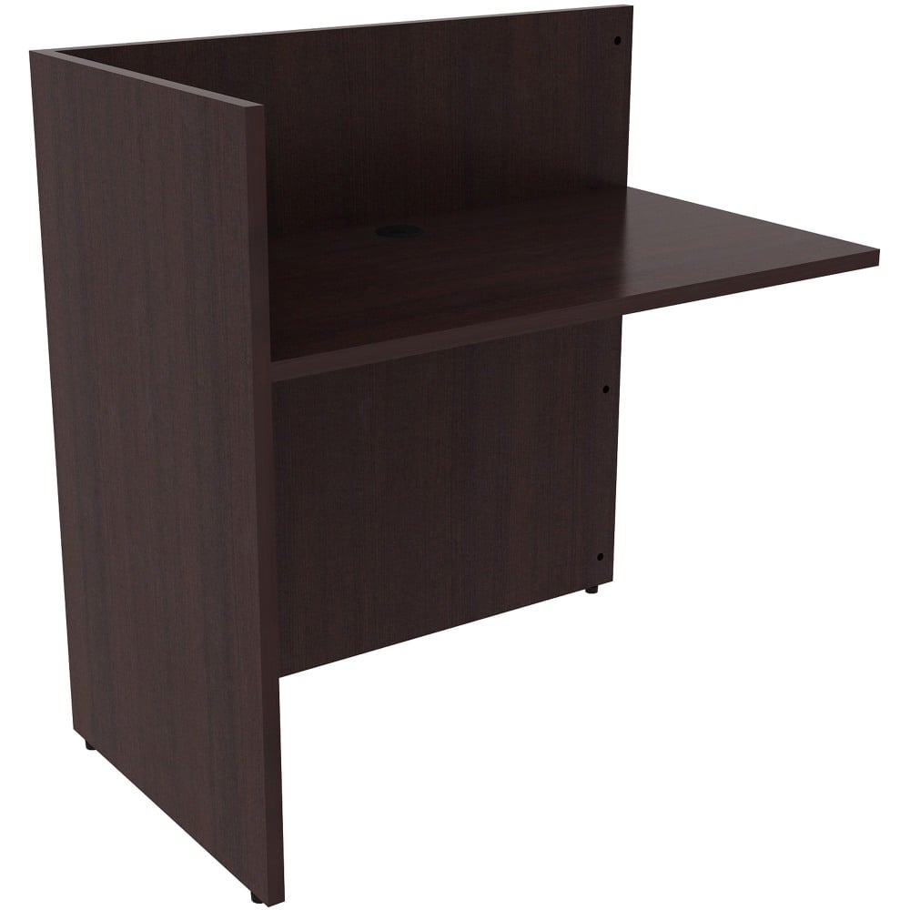 Lorell 42inW Reception Desk Return, Espresso MPN:18309