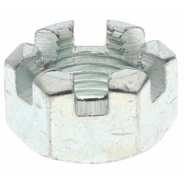 Hex Lock Nut: 1/2-20, Grade 2 Steel, Zinc-Plated MPN:1795