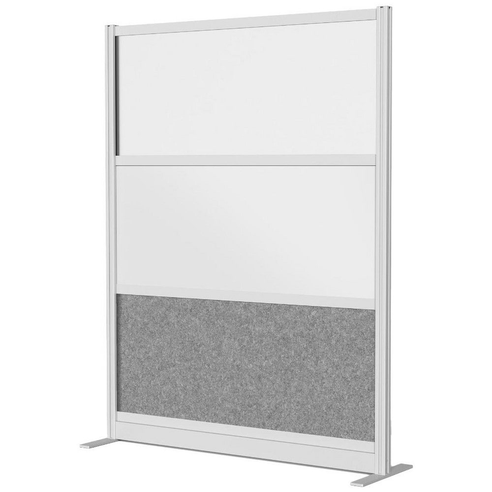 Office Cubicle Partitions, Office Cubicle Partition Type: Modular Wall Room Divider , Color: Gray, White, Frosted , Material: Aluminum  MPN:MW-5370-FWCGWG