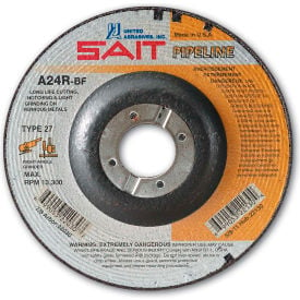 United Abrasives - Sait 22042 Depressed Center Wheel T27 A24R 6