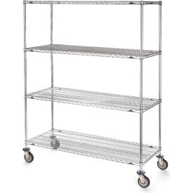 Metro Super Erecta Wire Shelf Truck w/4 Shelves 900 lb. Capacity 36