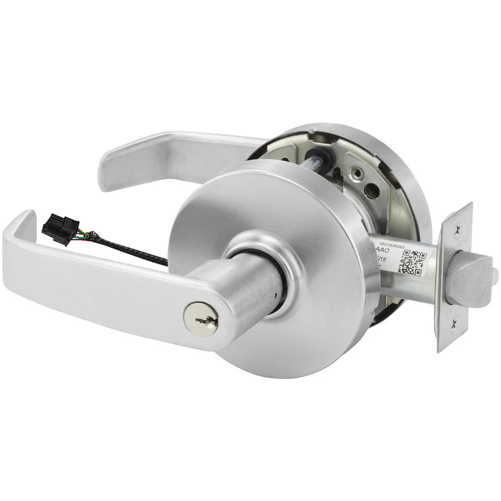 Lever Locksets, Lockset Type: Entrance , Key Type: Keyed Different , Back Set: 2-3/4 (Inch), Cylinder Type: Conventional , Material: Metal  MPN:RX28-10G71-12V