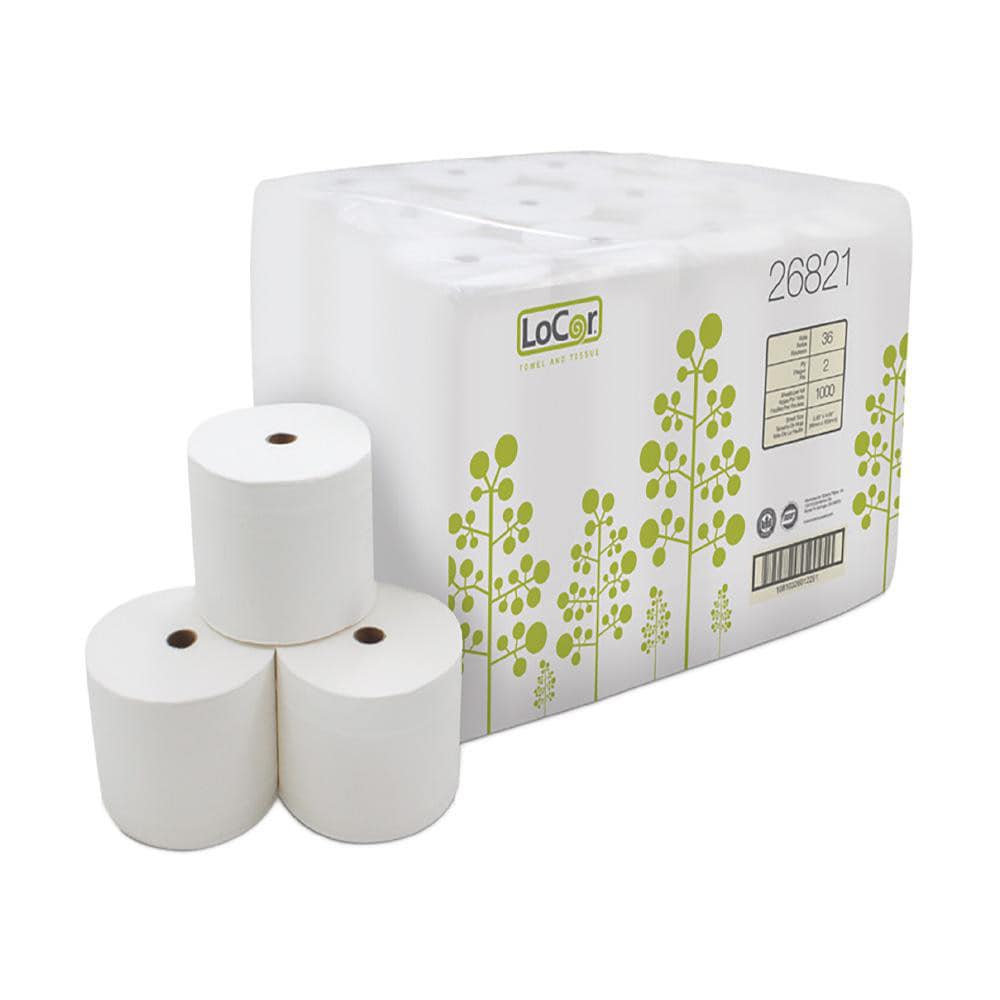 Toilet Tissue, Form: Standard Roll , Type: High Capacity Roll Bath Tissues , Recycled Fiber: No , Ply: 2 , Dispenser Compatibility: Spindles  MPN:SOL26821