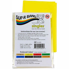 Sup-R Band® Latex Free Exercise Band 5' Strip Yellow 1/PK 10-6301