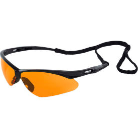 ERB® Octane® Safety Glasses Orange Lens Black Frame Pack of 12 - Pkg Qty 12 WEL15343BKOR