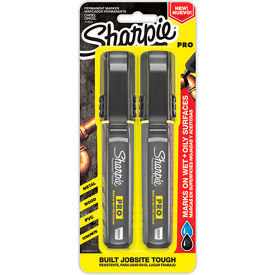 Sharpie® Pro Permanent Marker Chisel Tip Black Ink 2 Per Pack - Pkg Qty 2 2018330