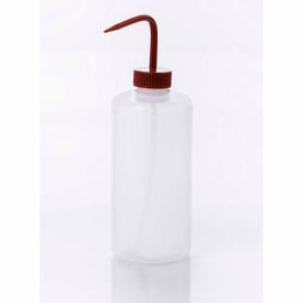 Bel-Art LDPE Wash Bottles 116131000 1000ml Red Cap Narrow Mouth 4/PK 11613-1000