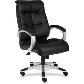 Lorell High-Back Executive Chair LLR62620 Bonded Leather Black LLR62620