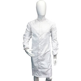 Transforming Technologies TX4000 ESD Cleanroom Apparel Frock 5XL White TX40FRWH09