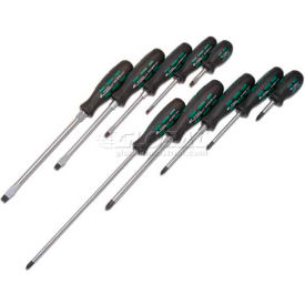 Screwdriver Set-10 Piece Professional Triangular Grip Handles KTI16000