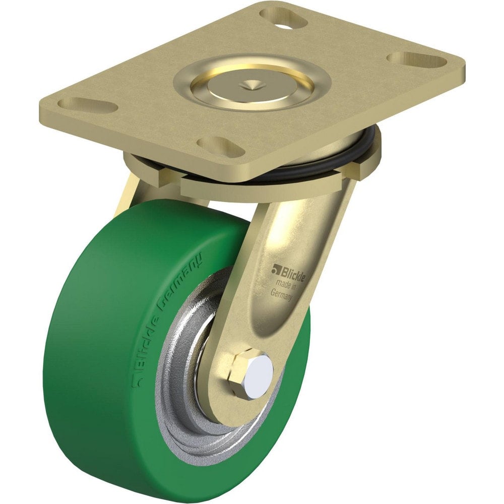 Top Plate Casters, Mount Type: Plate , Number of Wheels: 1.000 , Wheel Diameter (Inch): 5 , Wheel Material: Polyurethane , Wheel Width (Inch): 2  MPN:910505