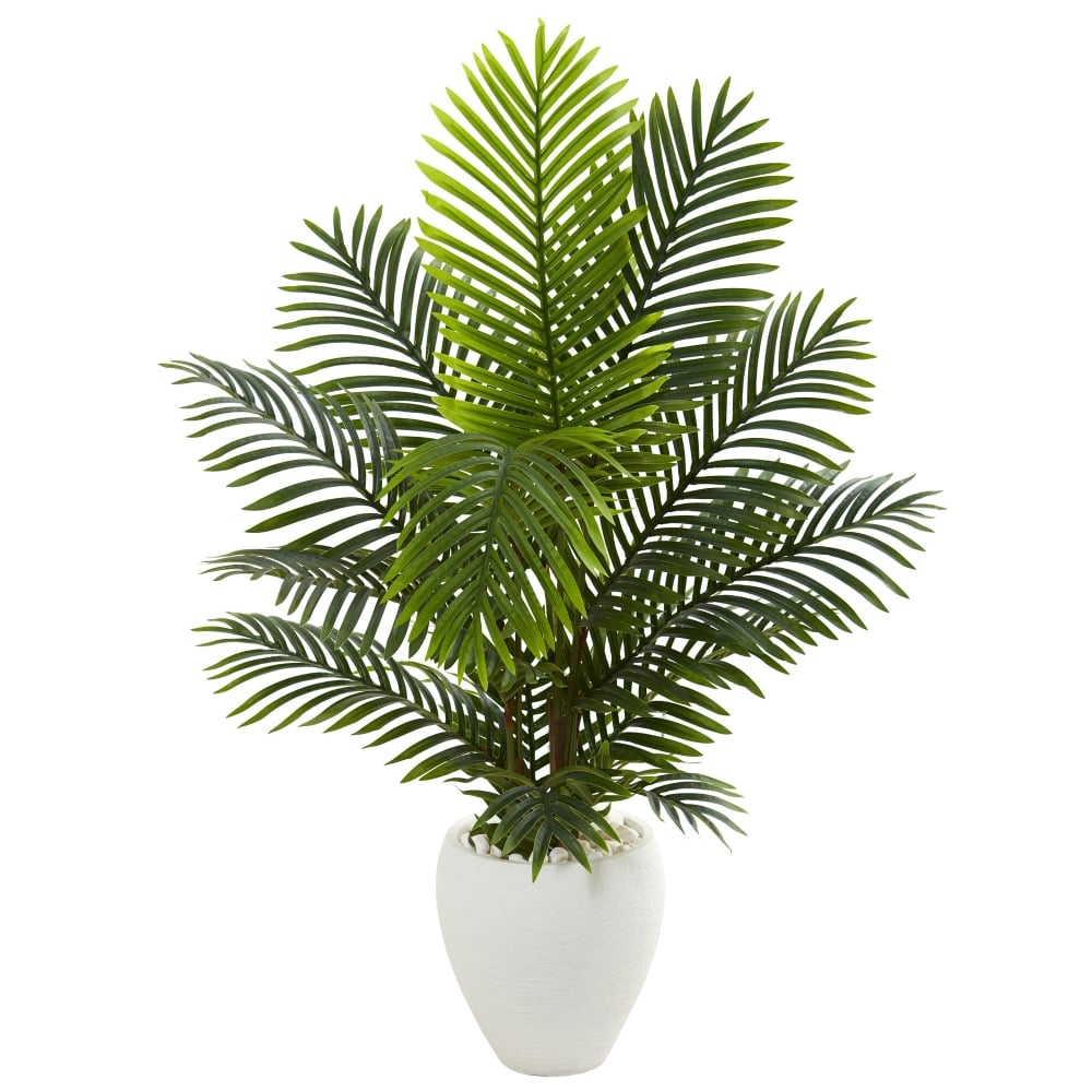 Nearly Natural Paradise Palm 54inH Artificial Tree With Planter, 54inH x 36inW x 36inD, Green MPN:5660