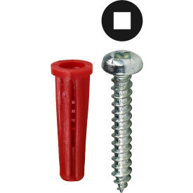 L.H.Dottie® Conical Anchor Kit w/ Square Pan Head Screw #8 Tuff Pack 201 Pieces RD3DDTP