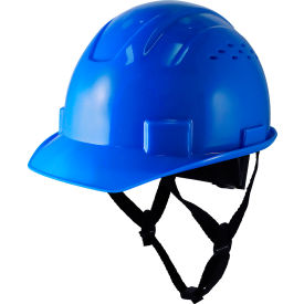 General Electric GH326 Vented Cap Style Hard Hat 4-Point Adjustable Ratchet Suspension Blue GH326B