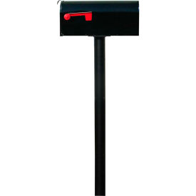 The Hanford Single Post With No Base & E1 Economy Mailbox HPST1-000-E1