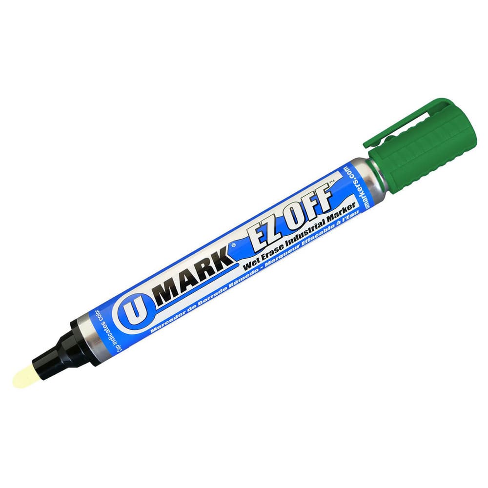 Markers & Paintsticks, Marker Type: Liquid Paint Marker, Tip Shape: Bullet, Chisel, Color: Green, Ink Type: Alcohol Base, Tip Type: Reversible, Bullet, Chisel MPN:10443