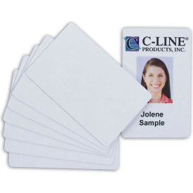 C-Line Products Graphics Quality Video Grade PVC Card White 100/PK - Pkg Qty 5 89007