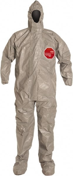 Disposable Coveralls: Size X-Large, 3.5 oz, Hazmat, Storm Flap Closure MPN:TF169TGYXL00060