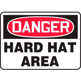 Accuform MPPA005VS Danger Sign Hard Hat Area 14