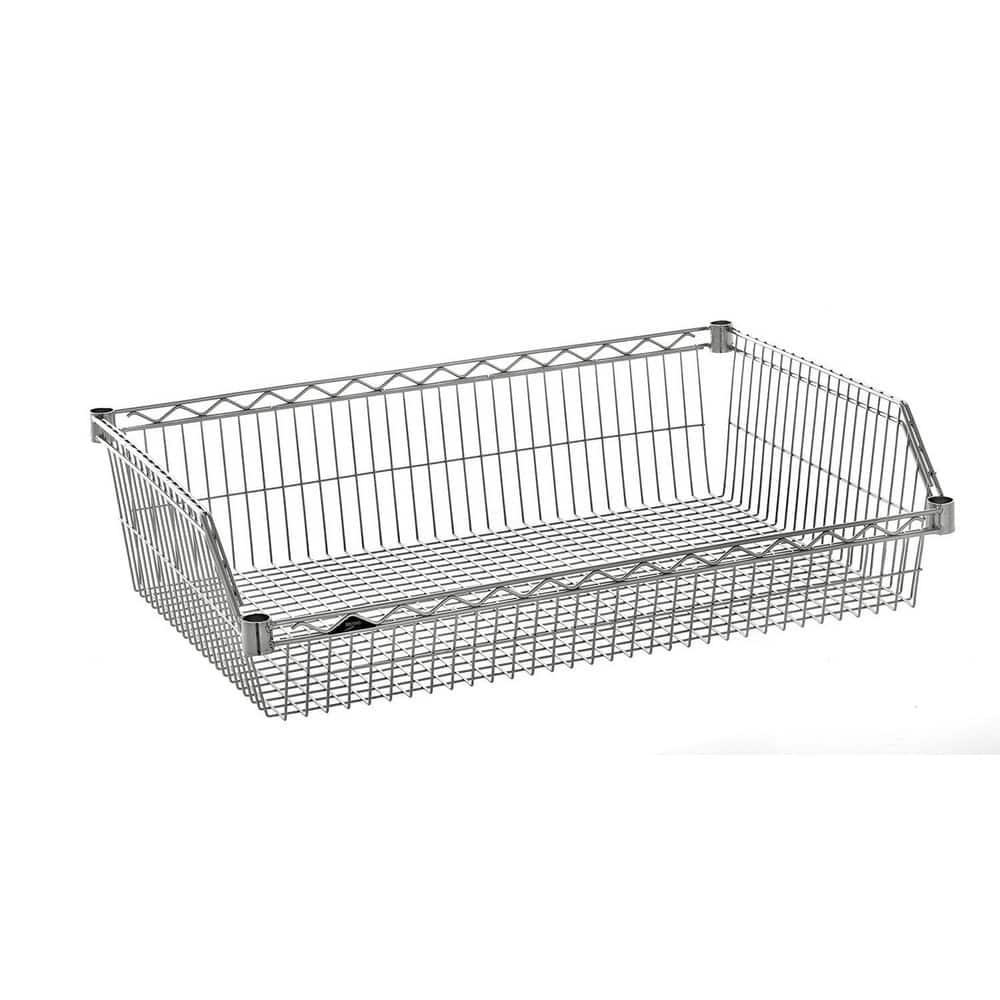 Wire Shelving, Shelving Type: Basket Shelving , Shelf Type: Split Sleeve , Adjustment Type: Split Sleeve , Shelf Capacity: 500lb , Mobility: Stationary  MPN:BSK1824NC