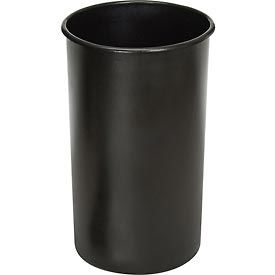 Witt Plastic Liner For Round Aluminum Trash Cans 35 Gallon Black 35LBK