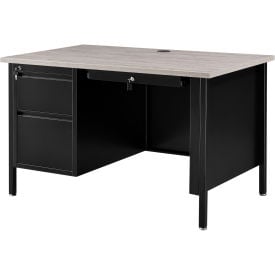 Interion® Steel Teachers Desk 48