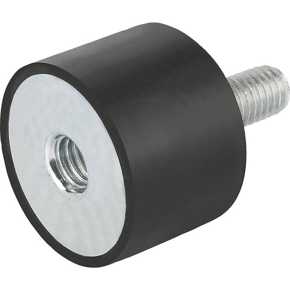 Vibration Isolators, Isolator Type: Plate/Stud , Insert Material: Stainless Steel , Isolator Material: Natural Rubber , Maximum Load Capacity: 58.45  MPN:K0568.020020551