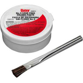 Oatey 53017 No. 5 Paste Flux w/ Brush - Carded 1.7 oz. - Pkg Qty 12 53017