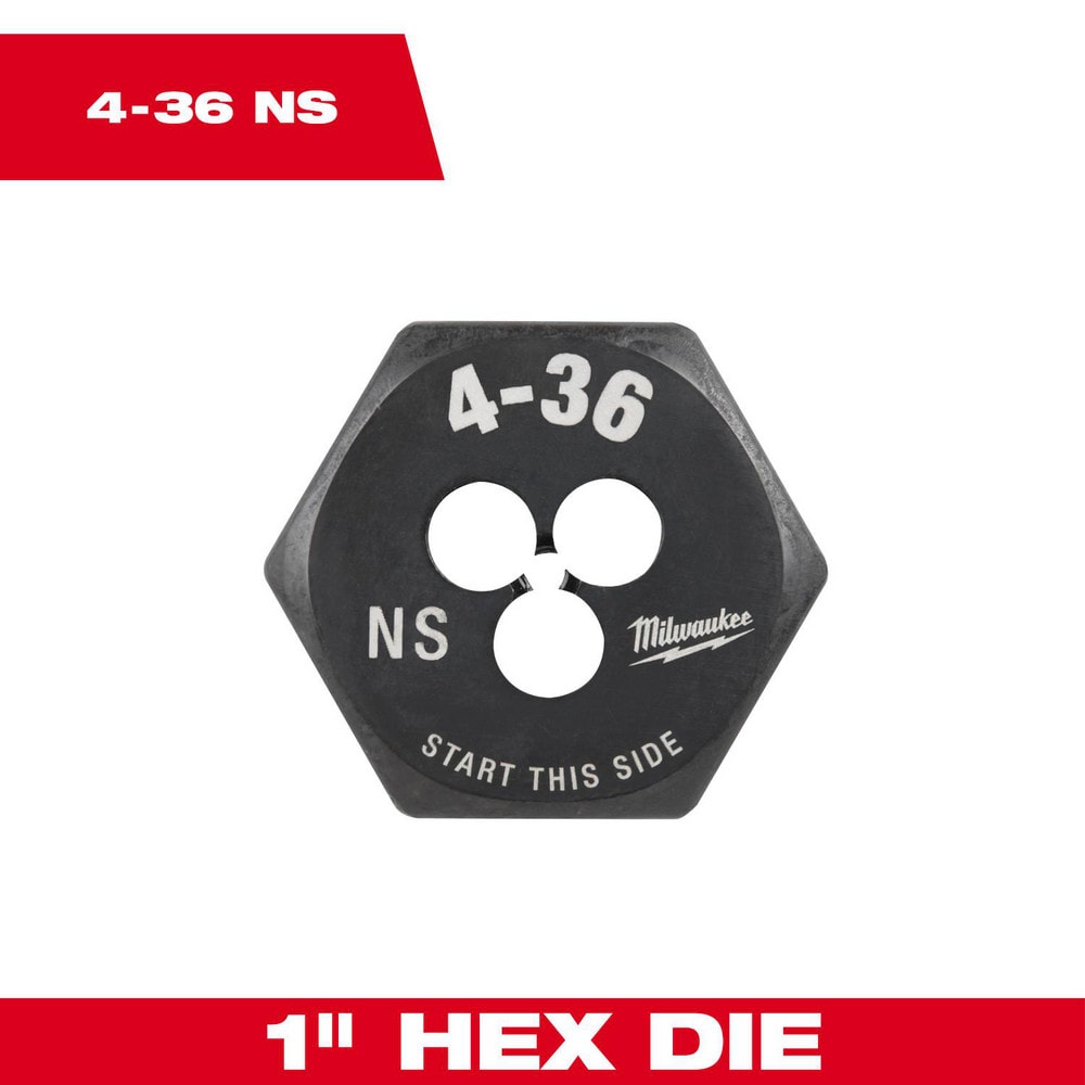 Hex Rethreading Dies, Thread Size (Inch): #4-36 , Material: Carbon Steel , Thread Direction: Right Hand , Thread Standard: UNS , Series: Hex-LOK  MPN:49-57-5307