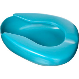 DMI Bedpan for Bariatric Adults with No Spill or Splash Design Blue 541-5070-0000