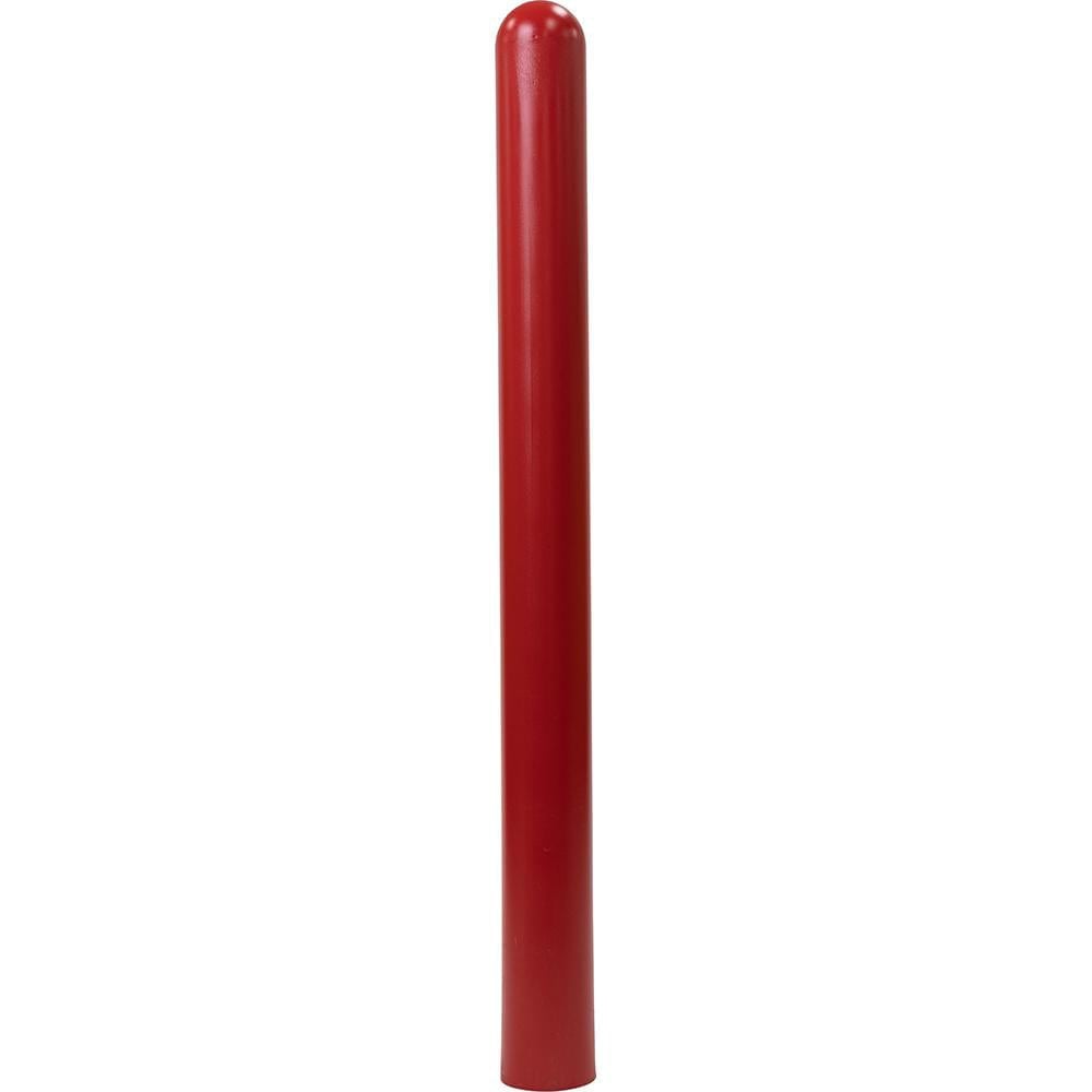 Bollard Caps, Covers & Sleeves, Type: Bollard Cover , Material: Polyethylene , Color: Red , Overall Height: 54 , Overall Width: 5  MPN:PPP-RD-04-52-S