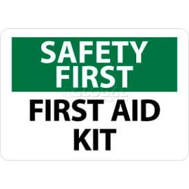 NMC SF41P OSHA Sign Safety First - First Aid Kit 7