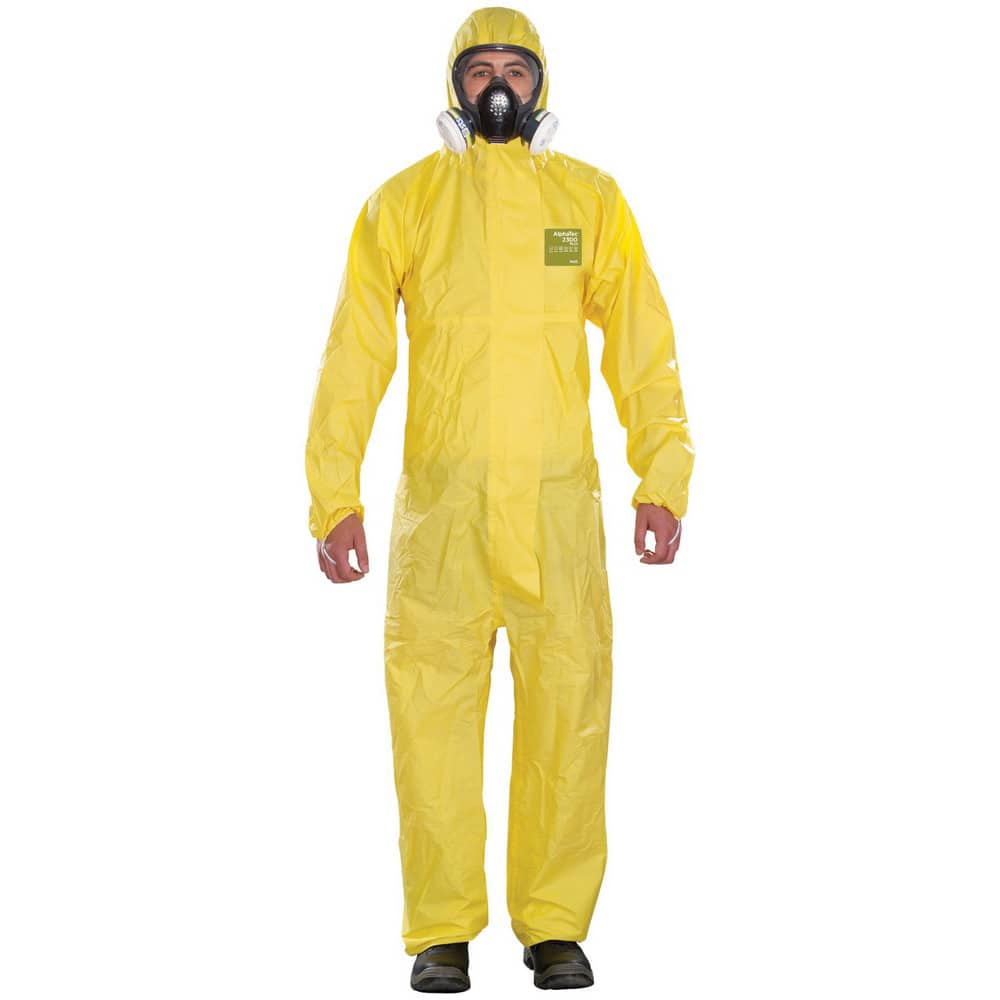 Disposable & Chemical Resistant Coveralls, Garment Style: Coveralls , Size: Large , Material: Polyethylene on Bicomponent MPN:YY23-T92-132-04