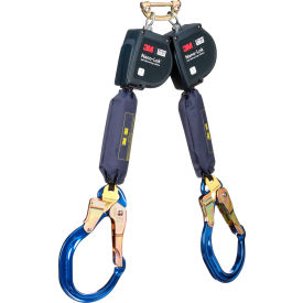 3M™ Dbi-Sala Nano-Lok XL Twin-Leg Self Retracting Lifeline w/Aluminum Rebar Lock Hook 9'L 3100612