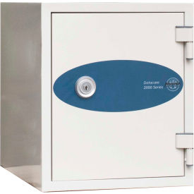 Phoenix Safe Datacare 1-Hour Key Lock Fire & Water Resistant Media Safe 0.26 cu ft Off-White Steel 2001