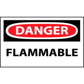 Machine Labels - Danger Flammable D126AP