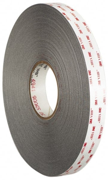 Gray Double-Sided Acrylic Foam Tape: 3/4