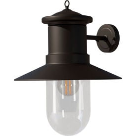 Ambiate Bolta Farmhouse Style Outdoor Wall Sconce Light Fixture E26 Medium Base 60W Black AL10015WS