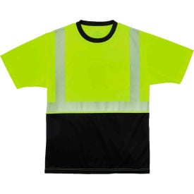 Ergodyne® GloWear 8280BK Hi-Vis Performance Short Sleeve T-Shirt Class 2 XS Lime 22531