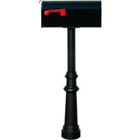 The Hanford Single Post With Fluted Base & E1 Economy Mailbox HPST1-800-E1