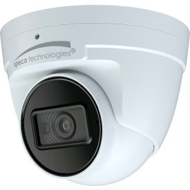 Speco® 4MP H.265 AI IP Turret Camera with IR & Junction Box 2.8mm Fixed Lens White Housing O4T9