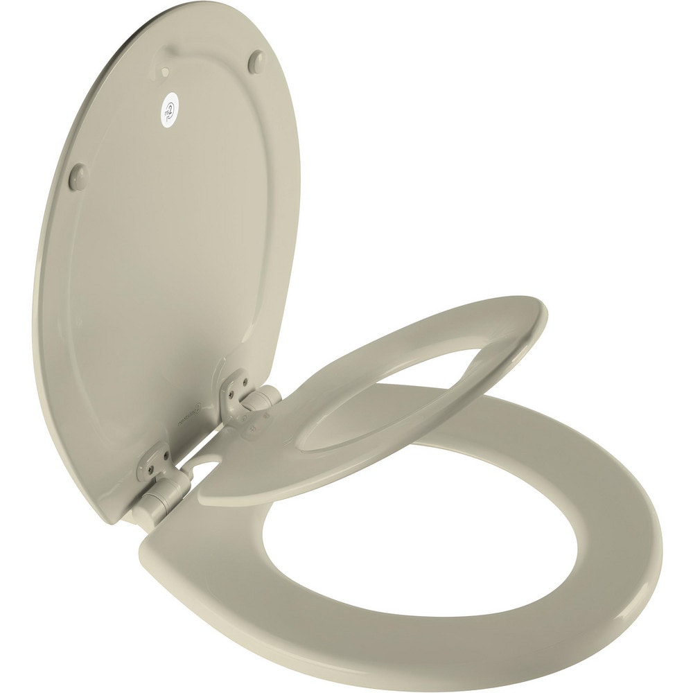 Toilet Seats, Type: Child, Closed , Style: Round , Material: Enameled Wood, Plastic , Color: Bone , Outside Width: 14.375in (Inch) MPN:888SLOW 006