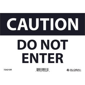 GoVets™ Caution Do Not Enter 7x10 Rigid Plastic 210R724