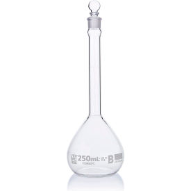 Flask Volumetric  Globe Glass Class B To Contain (TC) ASTME288 250mL 6/Box 8250250