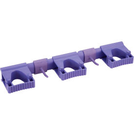 Vikan Hygienic Hi-Flex Wall Bracket System Purple Polypropylene/TPE Rubber/Polyamide 10118