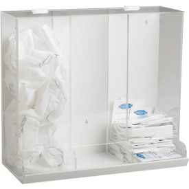 TrippNT™ 3-in-1 White PVC & Clear Acrylic Large Apparel Dispensing Bin 20