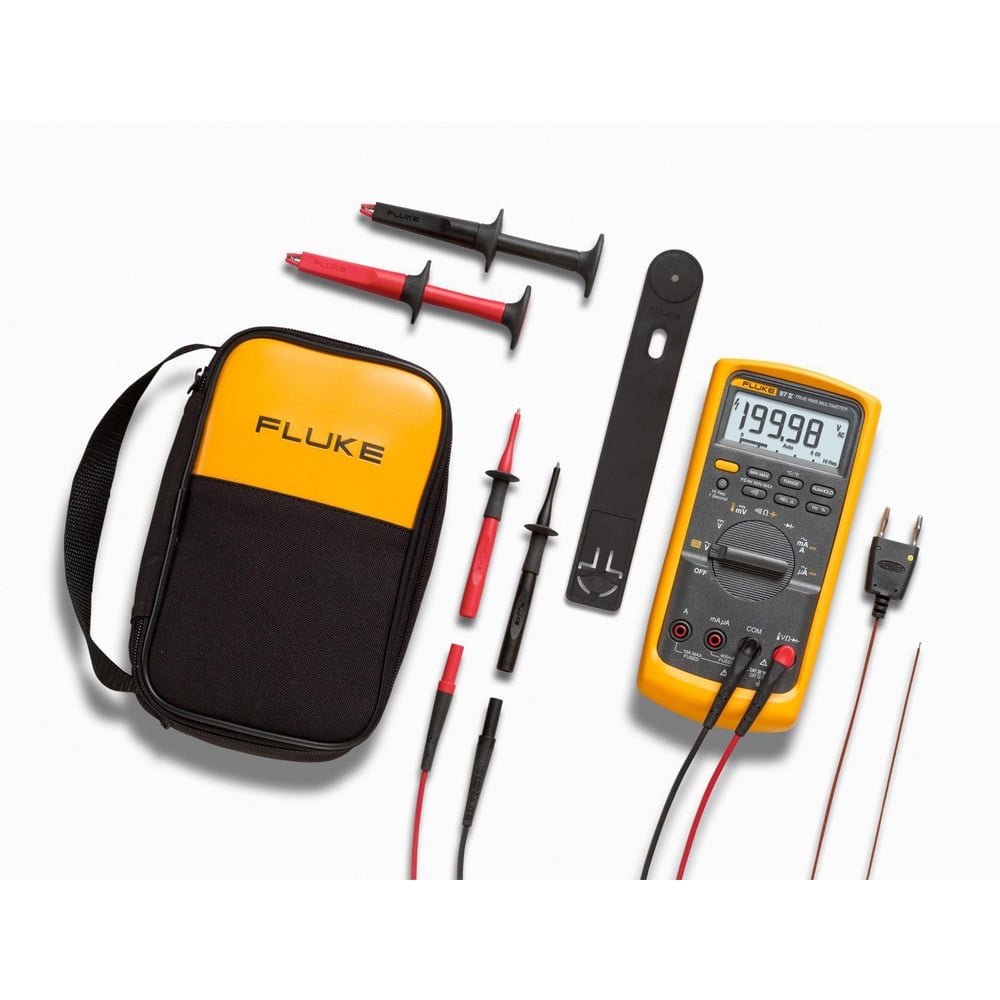 Multimeters, Maximum DC Voltage: 1000 , Maximum AC Voltage: 1000 , Maximum AC Current (A): 20 , Temp Measurement Range (C): -200 to 1090 degree  MPN:FLUKE-87-5/E2 C