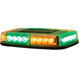 Buyers Amber/Green Rectangular Mini Light Bar With 24 LED - 11 x 6.5 x 2.75 Inch - 8891049 8891049