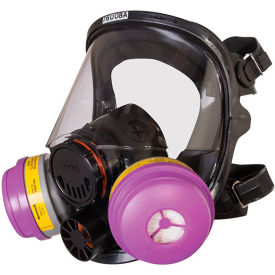 Honeywell North 7600 Full Facepiece Respirator with 5 Strap Headband & Dual Cartridge Connectors S 760008AS