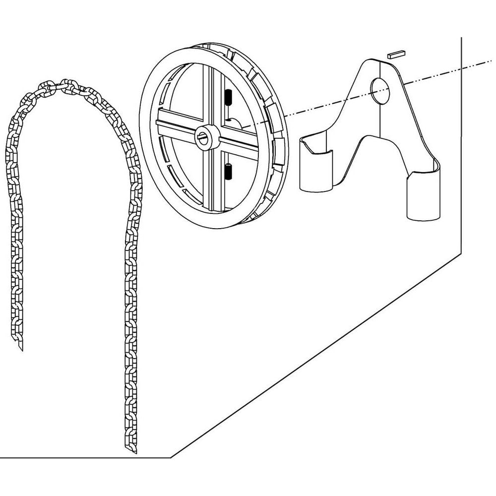 Drum & Tank Accessories, Accessory Type: Chain Wheel Kit , For Use With: Morse 285GR Series  MPN:1325-P